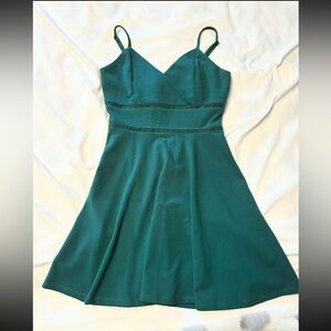 green dress